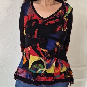 Lior Paris Abstract print Tunic Top